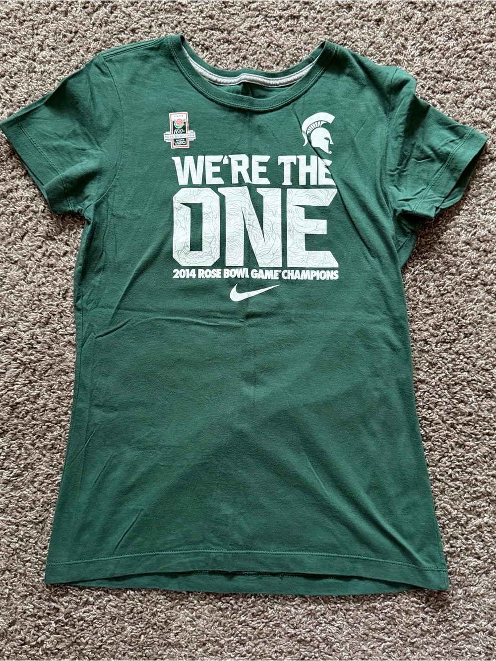 Nike Michigan State 2014 Rose Bowl Champions Tee Size L